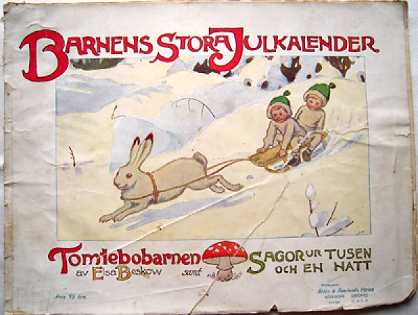 画像1: BARNENS STORA JULKALENDER TOMTEBOBARNEN(1912年) (1)